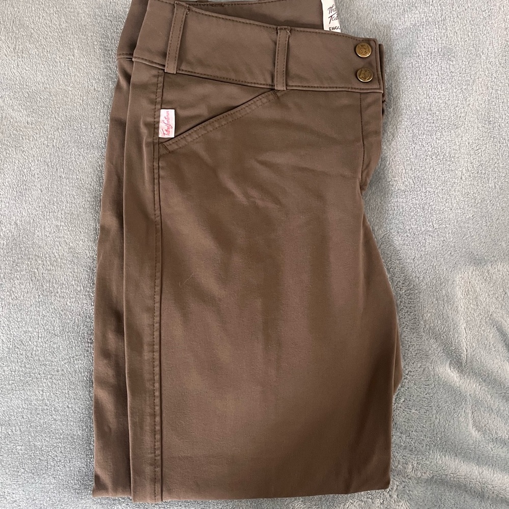 Tailored Sportsman Trophy Hunter Breeches Military Green front zip